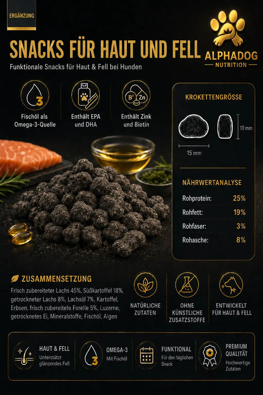 Supplements 58% Fleischanteil - Haut & Fell Alphadog Nutrition