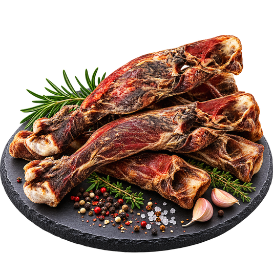 Ochsenmaul vom Rind getrocknet - Proteinreicher & fettarmer Naturkauartikel Alphadog Nutrition