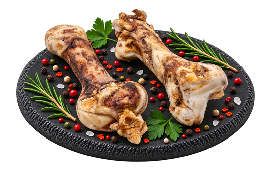 100% Straußenknochen Oberschenkel - Die exotische Alternative zu Rind und Pferd Alphadog Nutrition