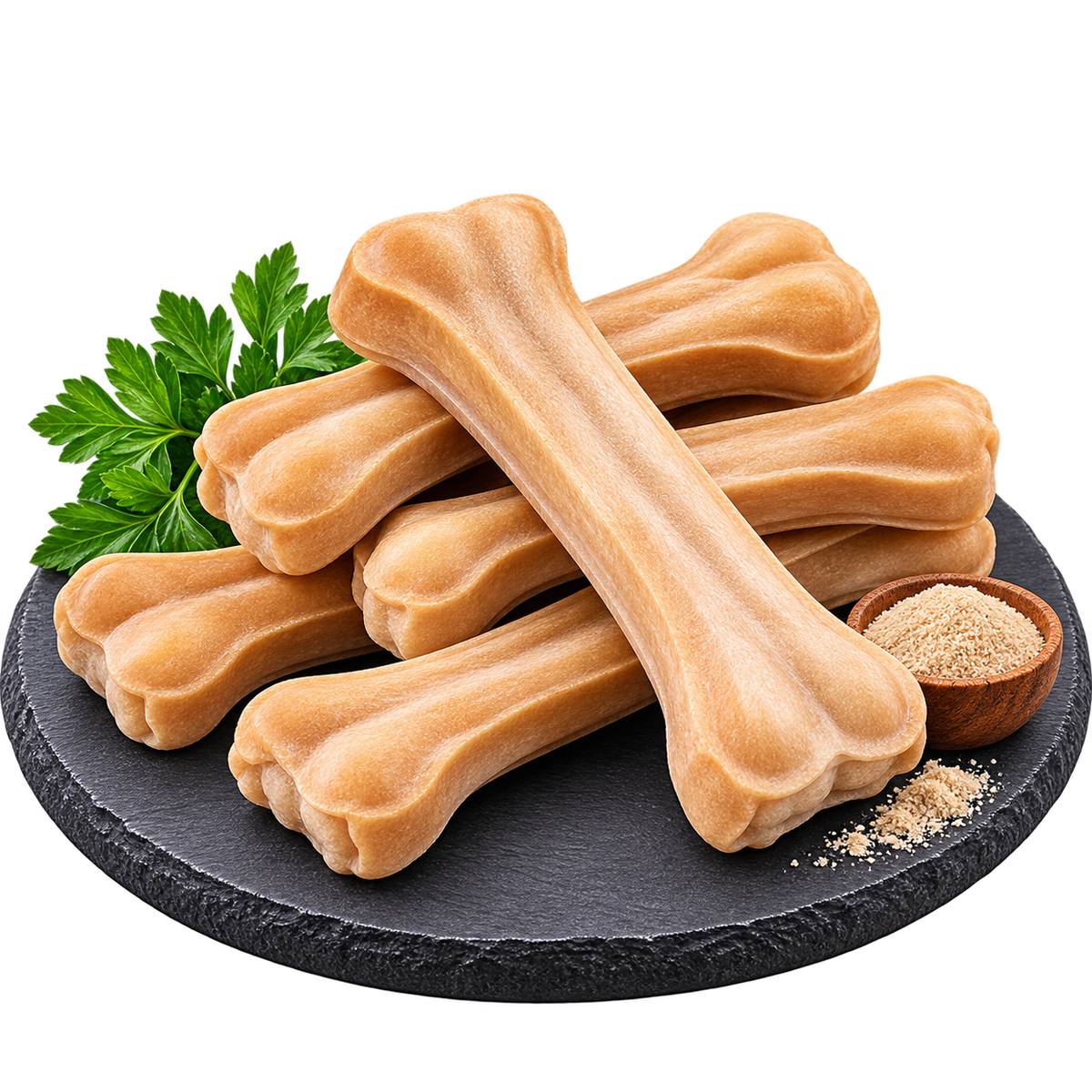 Vanille Kauknochen XL trifft Rind - Der aromatische Gourmet Kauknochen Alphadog Nutrition