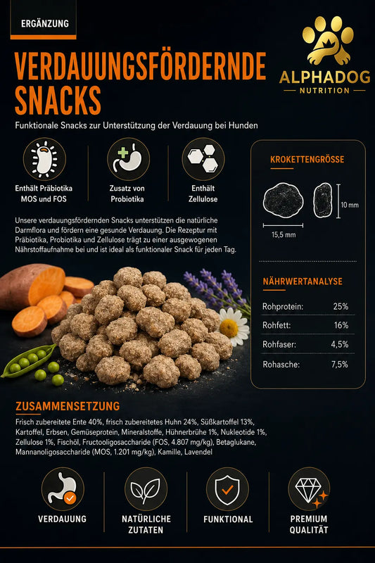 Supplements 64% Fleischanteil - Verdauung Alphadog Nutrition
