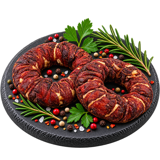 Bagel Rind und Ente 20 Stück - Naturbelassener Kausnack gegen Plaque Alphadog Nutrition