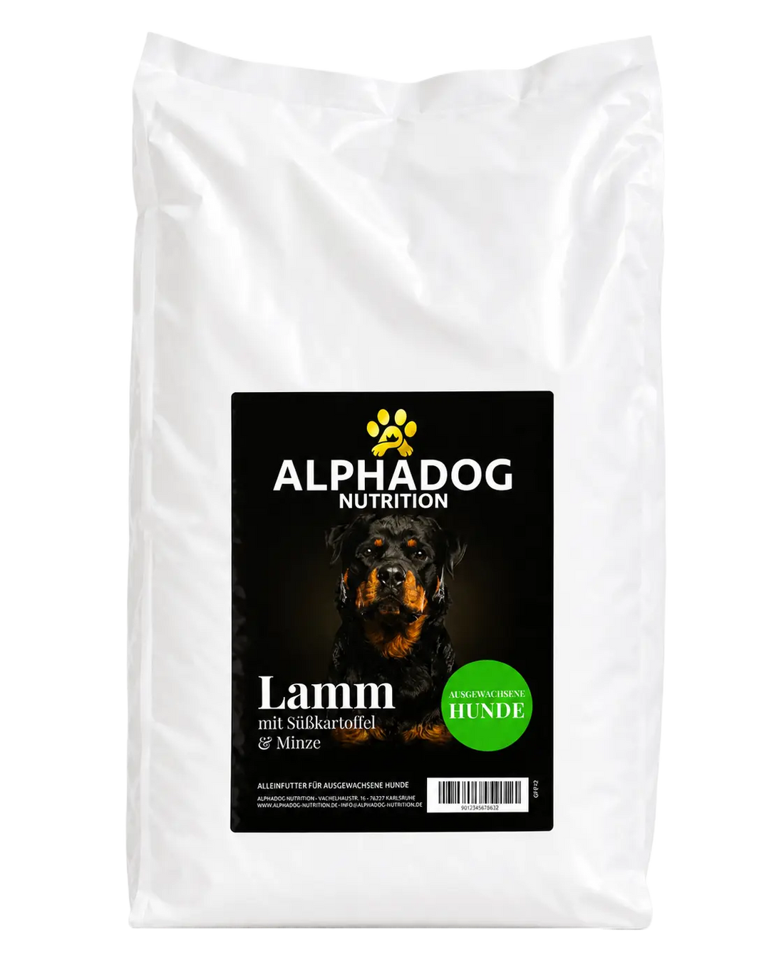Getreidefreies Premium 50% Lamm frisch zubereitet, Süßkartoffel, Minze & Erbsen - Allergie, Immunsystem