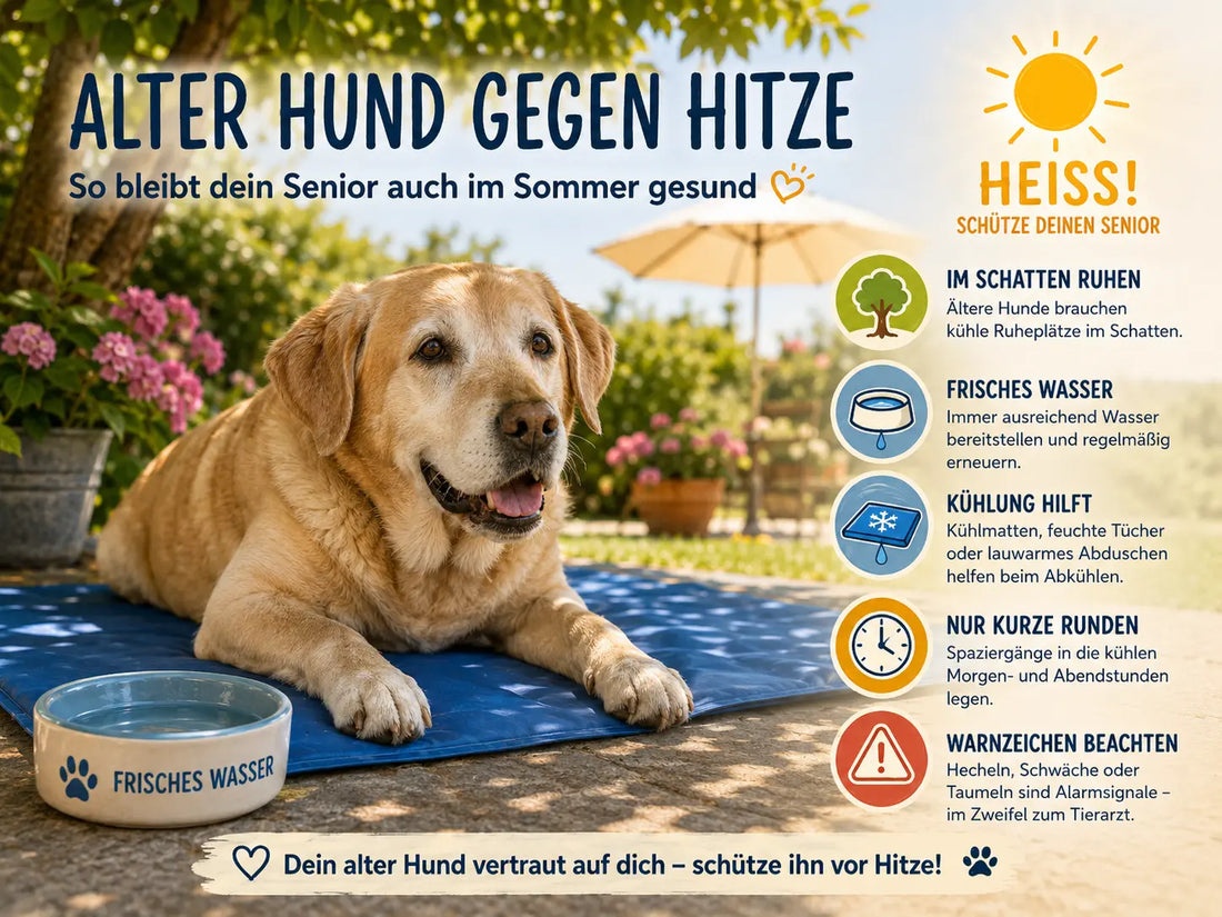 Hitzschlag bei Hunden: 9 Tipps für alte Hunde Alphadog Nutrition