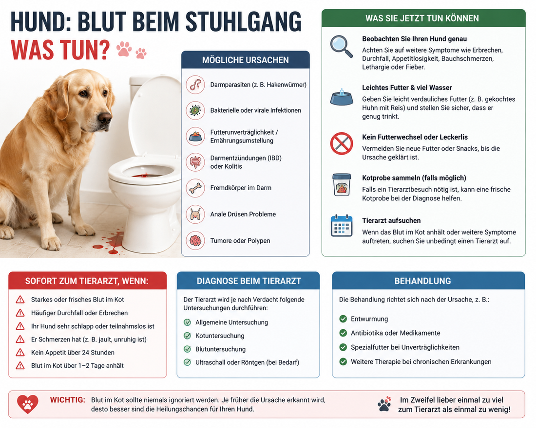 Blut im Stuhl beim Hund: Ursachen und Hilfe Alphadog Nutrition