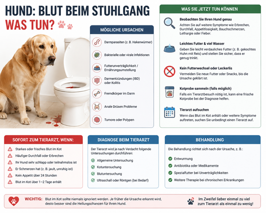 Blut im Stuhl beim Hund: Ursachen und Hilfe Alphadog Nutrition
