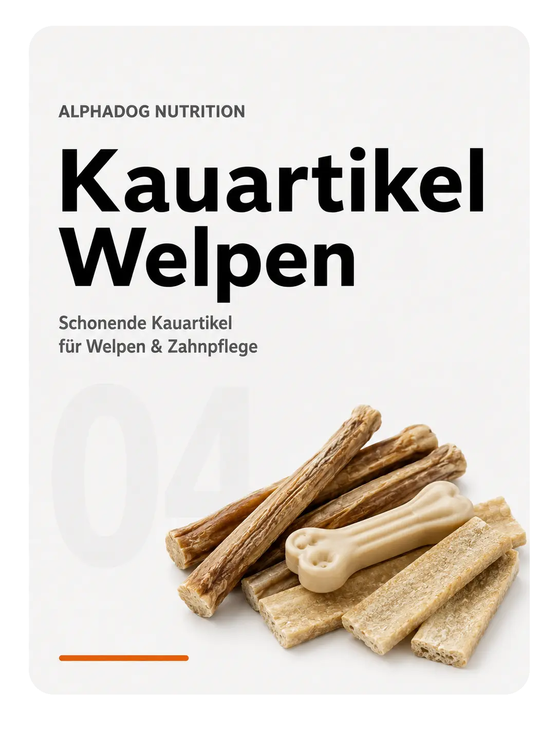 Kauartikel-für-Welpen-Zahnungshilfe-100-Natur Alphadog Nutrition