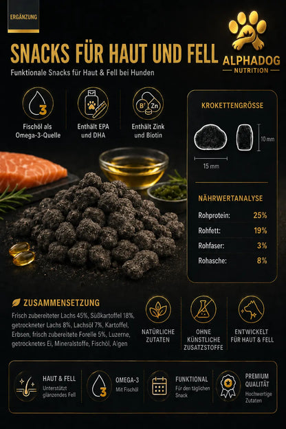 Supplements 58% Fleischanteil - Haut & Fell Alphadog Nutrition