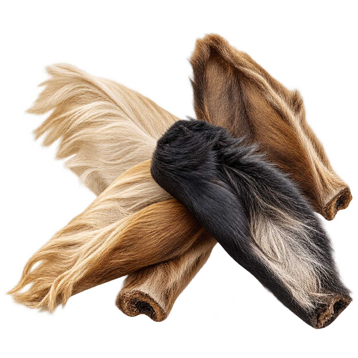 Rinderohr mit Fell XL 100% naturrein - Natur Darmpflege – Breer – von Alphadog Nutrition