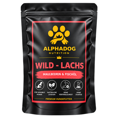 Probierpaket für wählerische Hunde 2kg oder 4kg - Mit Lamm, Rind, Ente, Wild & Lachs – von Alphadog Nutrition