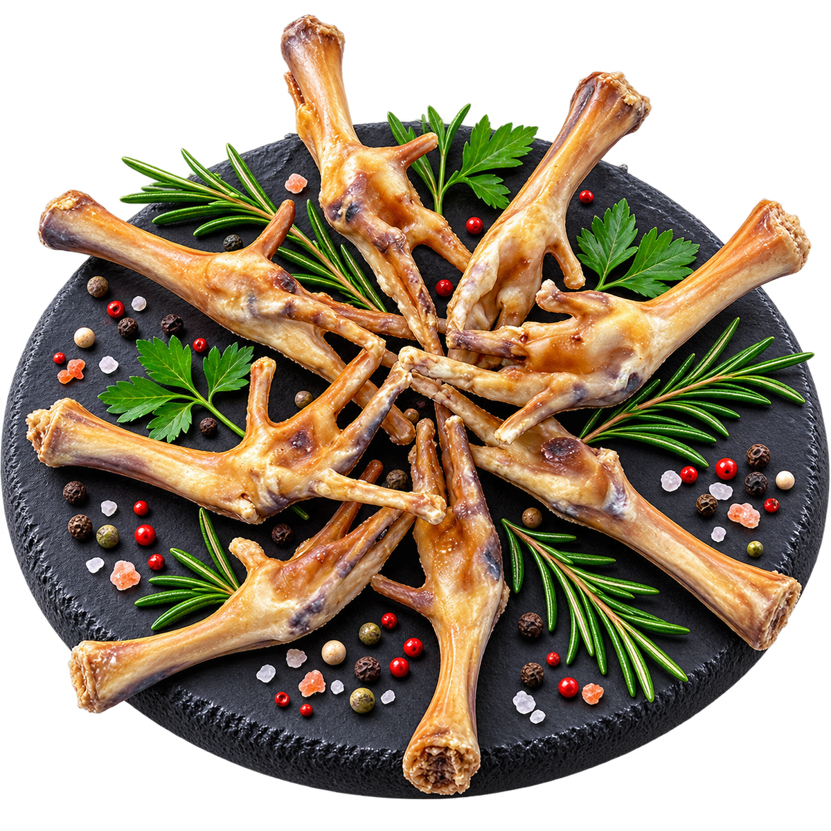Premium 100% Hühnerfüße luftig knusprig - Zahngesundheit, Verdauungsprobleme Alphadog Nutrition