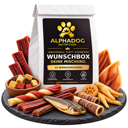 Individuelle XXL Kausnack Knabberbox Bundle - Versandkostenfrei Alphadog Nutrition