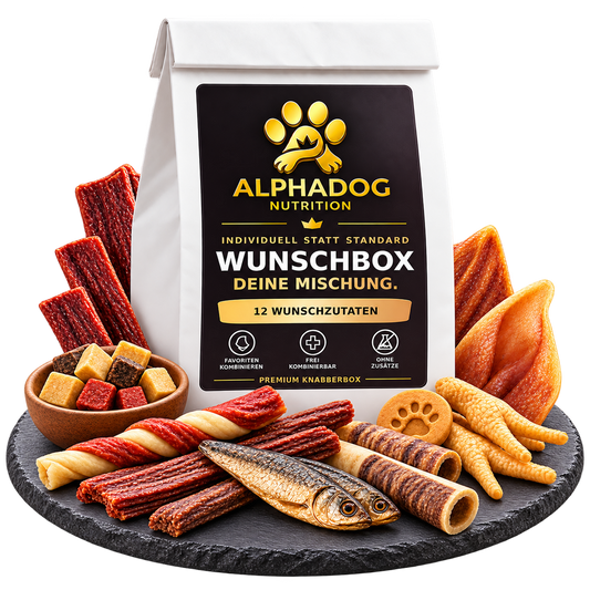 Individuelle XXL Kausnack Knabberbox Bundle - Versandkostenfrei Alphadog Nutrition
