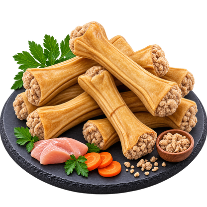 Kauknochen mit Kokos - Gesunder Kausnack für glänzendes Fell & gesunde Haut Alphadog Nutrition
