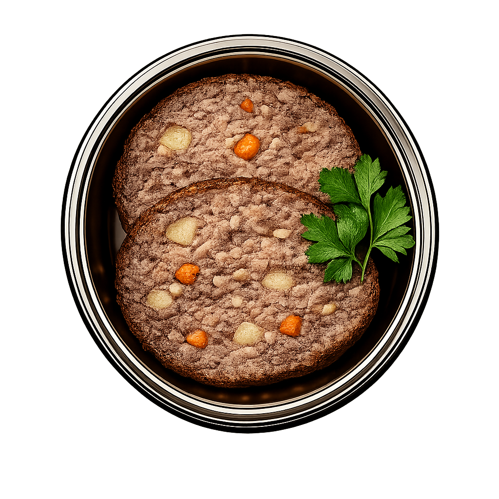 Lamm BARF Superfood Menü mit Kürbis, Pastinake & Karotten, Alleinfuttermittel - Magen-Darm-Schonung Alphadog Nutrition