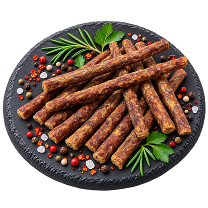 Premium 99% Pferde Fleisch Soft Sticks - Hypoallergener Snack für Ausschlussdiäten Alphadog Nutrition