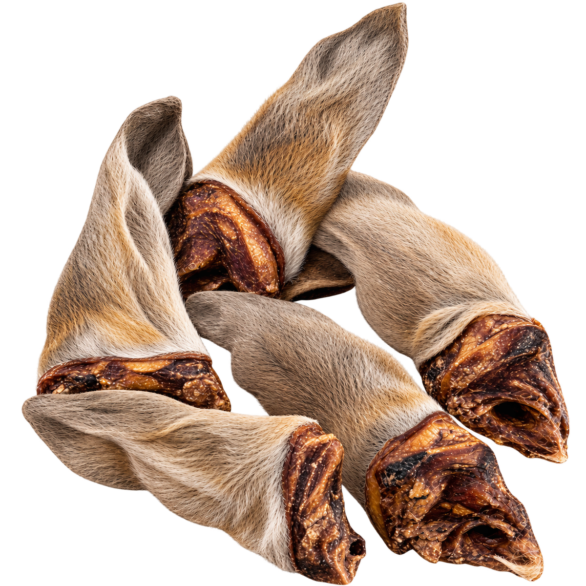 Rehohren mit Fell 100% naturrein für sensible Hunde - Hypoallergener Kausnack für Allergiker – bluefish – von Alphadog Nutrition