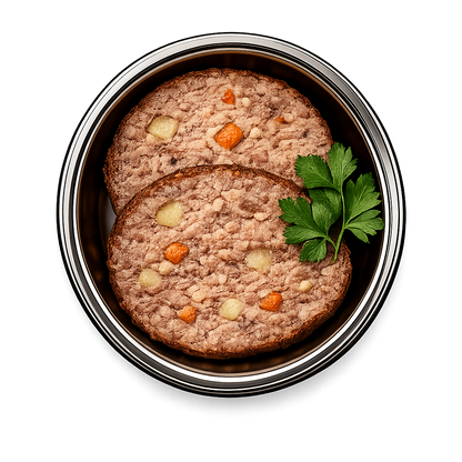 Rind BARF Superfood Menü mit Kürbis, Pastinake & Karotten, Alleinfuttermittel - Vitalität, Haut & Muskeln Alphadog Nutrition