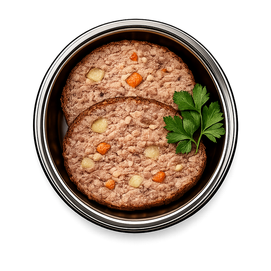 Rind BARF Superfood Menü mit Kürbis, Pastinake & Karotten, Alleinfuttermittel - Vitalität, Haut & Muskeln Alphadog Nutrition