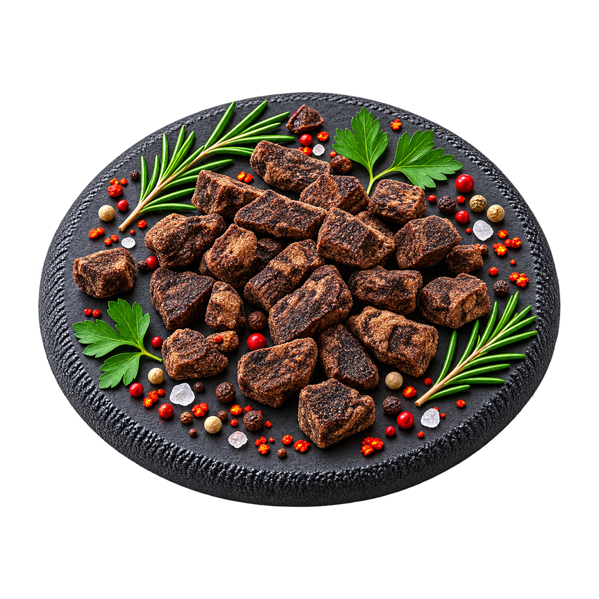 Trainingssnack Rinderlungenwürfel 2x2cm - Fettet nicht & krümelfrei in der Tasche Alphadog Nutrition
