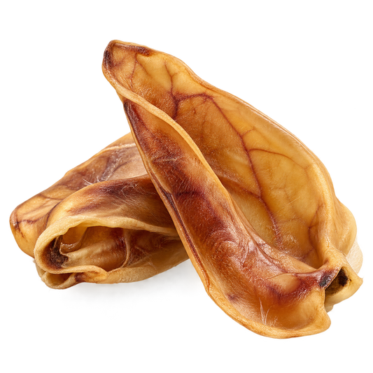 100% Schweineohrmuschel Naturkauartikel für Hunde - Plaque & Zahnpflege mit Top Akzeptanz – Kausnack24 – von Alphadog Nutrition