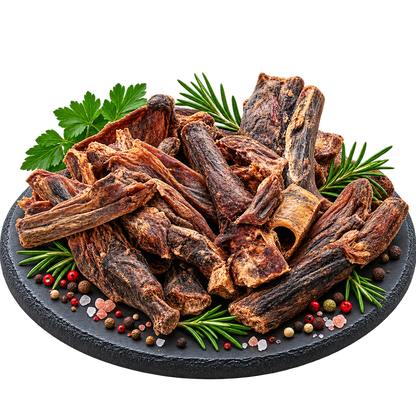 95% Wasserbüffelfleisch mit Kräutern Naturkauartikel für Hunde - Verdauungsprobleme, Allergien Alphadog Nutrition