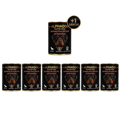 Premium Sensitiv 94% Pferd mit Kartoffeln - Schonkost Alphadog Nutrition