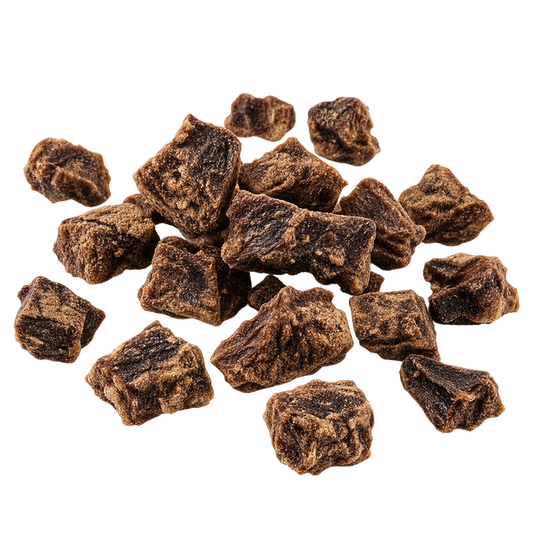 Trainingssnack Rinderlungenwürfel 1x1cm - Krümelfreie Trainingsleckerli aus Rind & Leber – bluefish – von Alphadog Nutrition