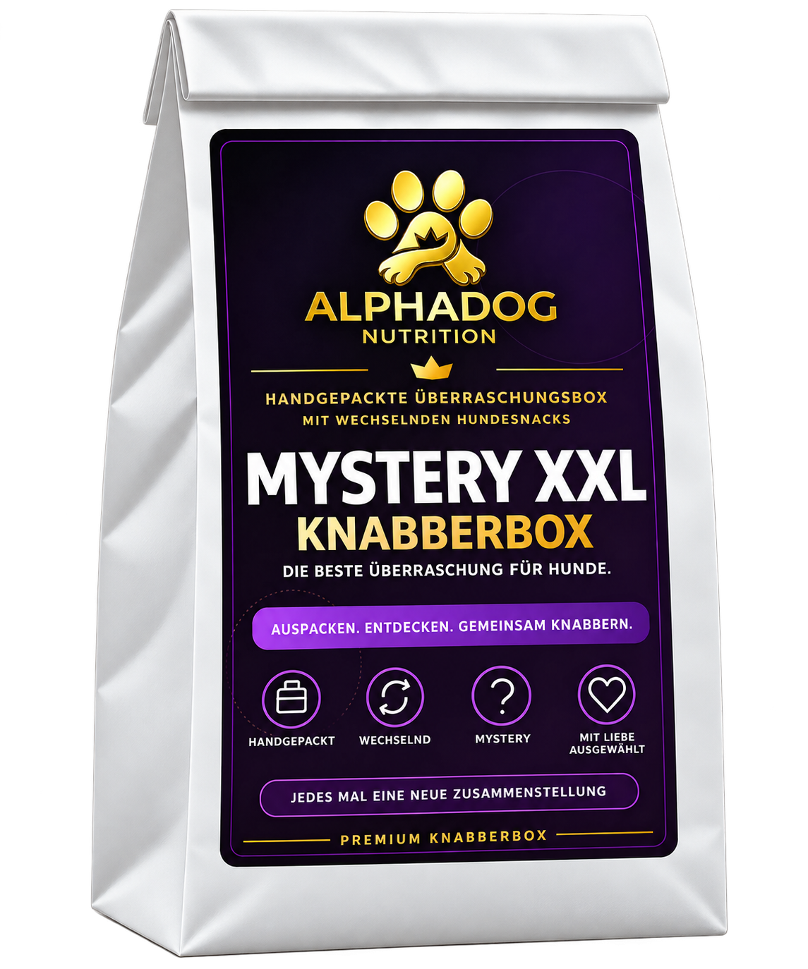 XXL Mystery Knabberbox: Die beste Überraschung für Hunde - Versandkostenfrei – bluefish – von Alphadog Nutrition