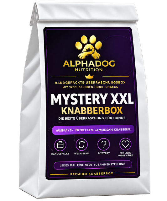 XXL Mystery Knabberbox: Die beste Überraschung für Hunde - Versandkostenfrei – bluefish – von Alphadog Nutrition