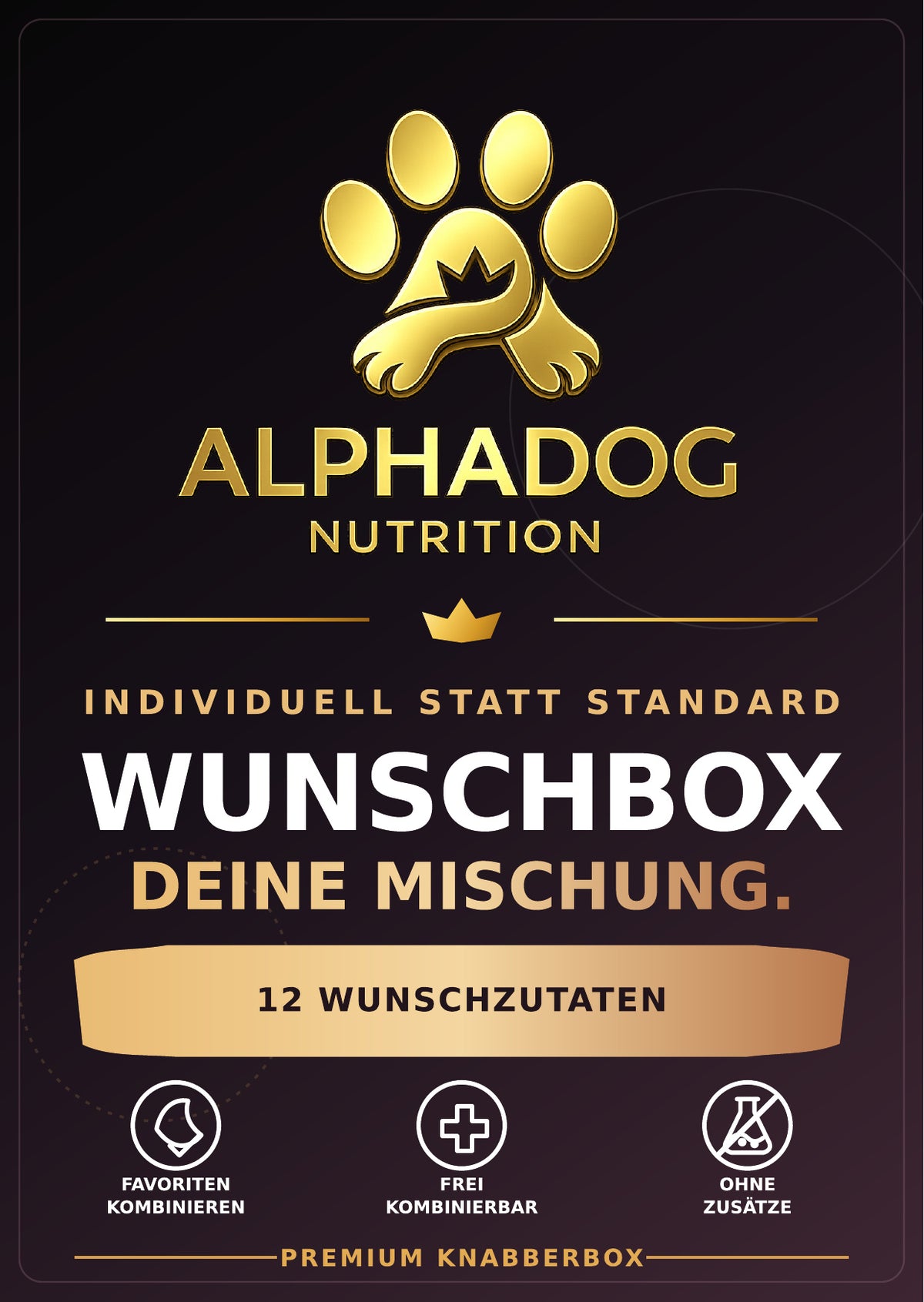 Individuelle XXL Kausnack Knabberbox Bundle - Versandkostenfrei – bluefish – von Alphadog Nutrition