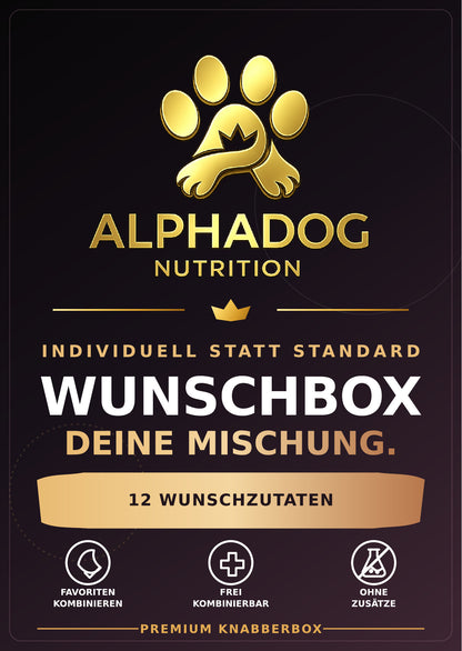 Individuelle XXL Kausnack Knabberbox Bundle - Versandkostenfrei – bluefish – von Alphadog Nutrition