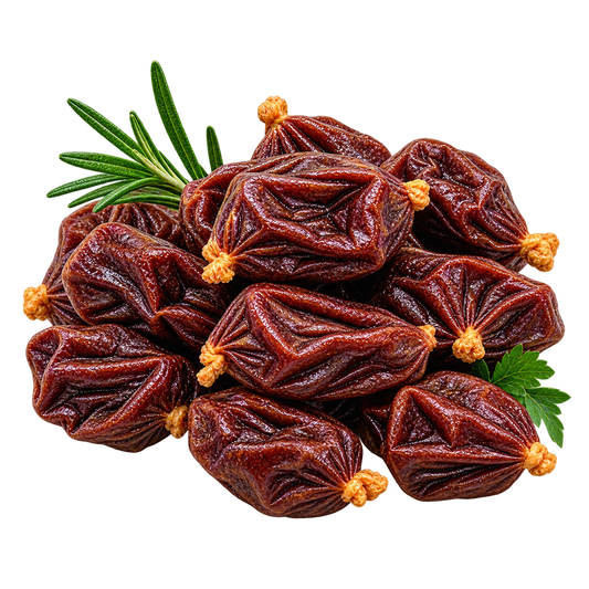 Pferde Trainingswürstchen 96% Muskelfleisch – Hypoallergener Trainingssnack für sensible Hunde – von Alphadog Nutrition