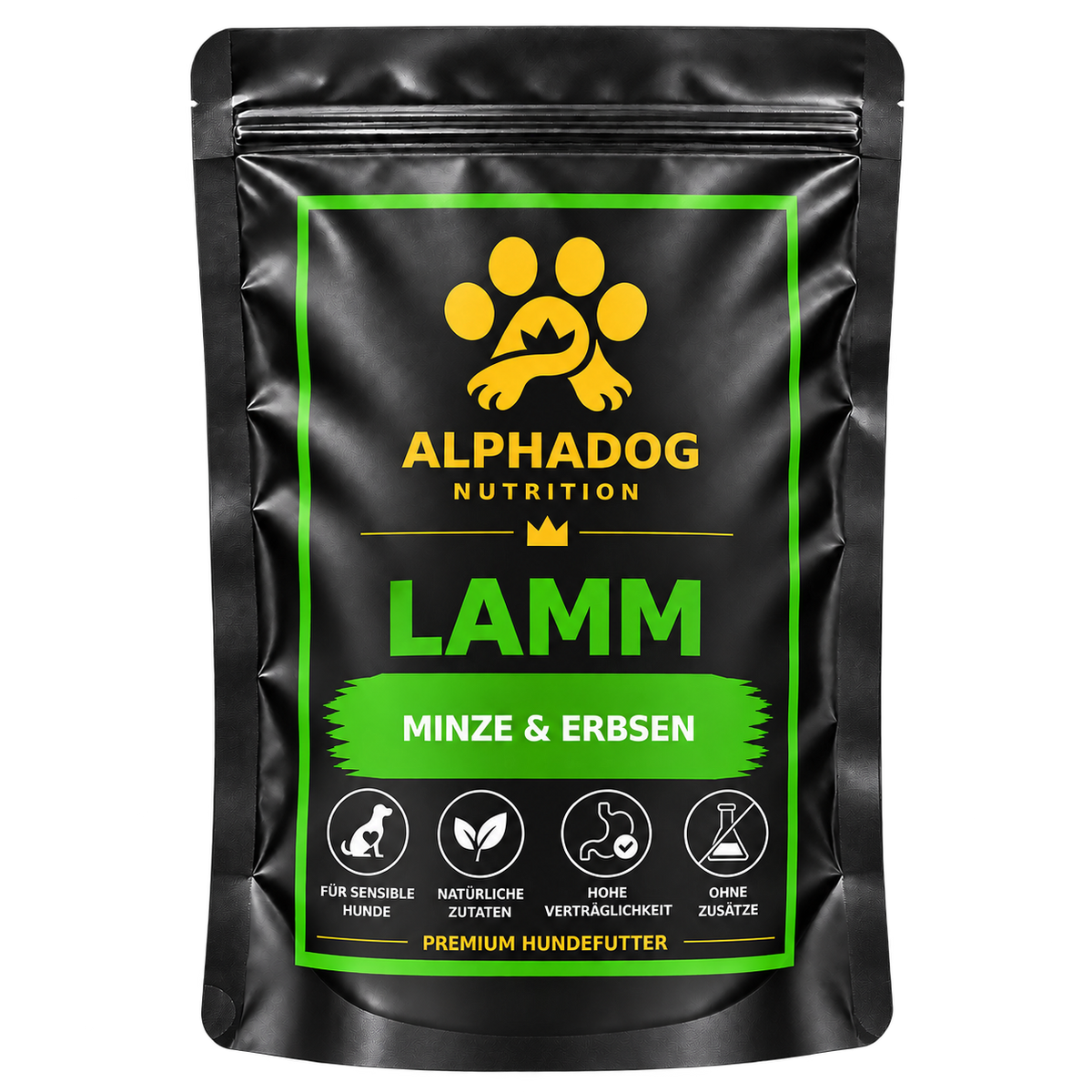 Probierpaket für wählerische Hunde 2kg oder 4kg - Mit Lamm, Rind, Ente, Wild & Lachs – von Alphadog Nutrition