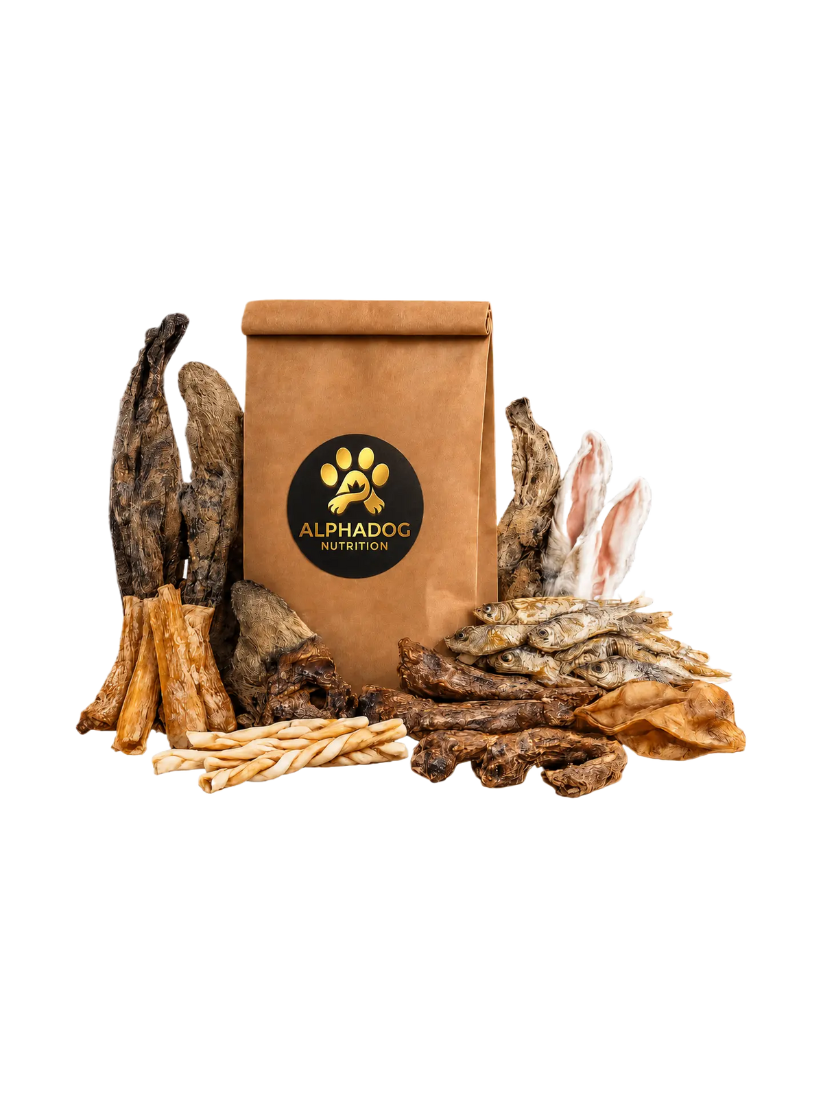 Premium 10-in-1 Kausnack-Bundle von Alphadog Nutrition