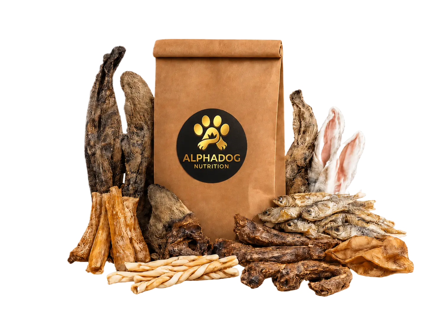 Premium Kausnack Bundle - 10 teilige Verwöhn Box Alphadog Nutrition