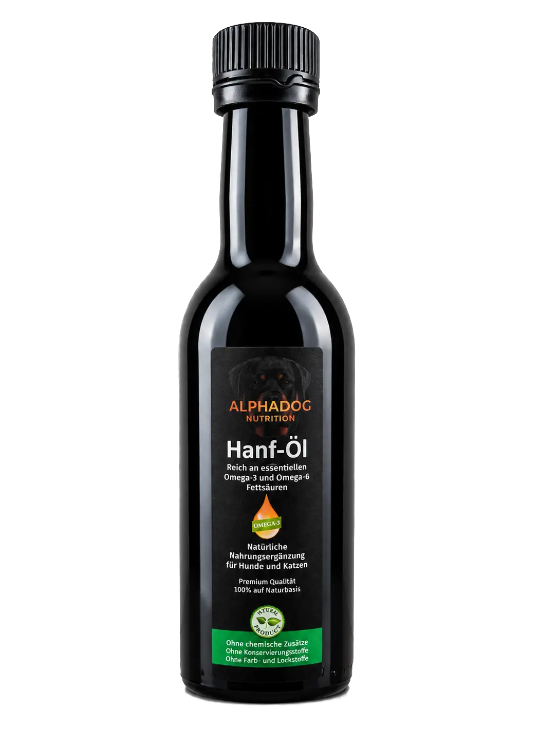 Naturreines Hanf-Öl mit Omega-3 & 6 Alphadog Nutrition