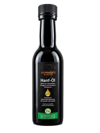 Naturreines Hanf-Öl mit Omega-3 & 6 Alphadog Nutrition