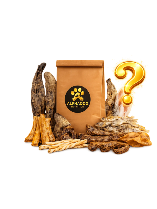 Alphadog Nutrition Mystery Knabberbox: Die beste Überraschung für Hunde - Versandkostenfrei Alphadog Nutrition